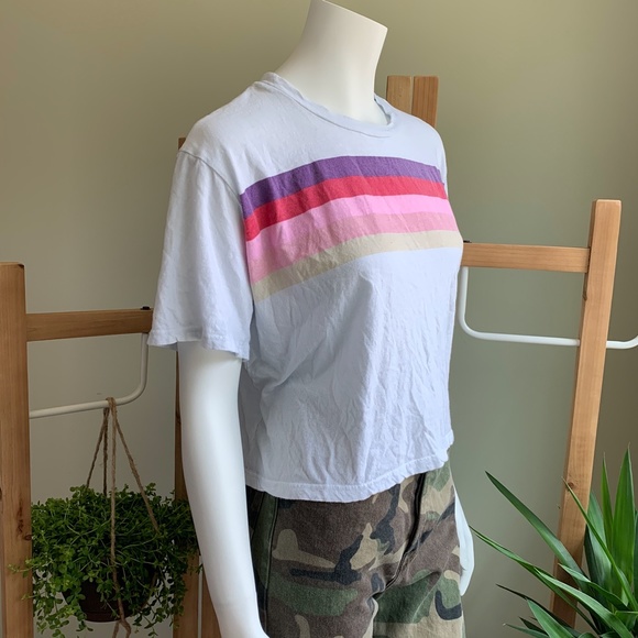 Sold🙌Sundry striped colorful tee - Picture 4 of 7